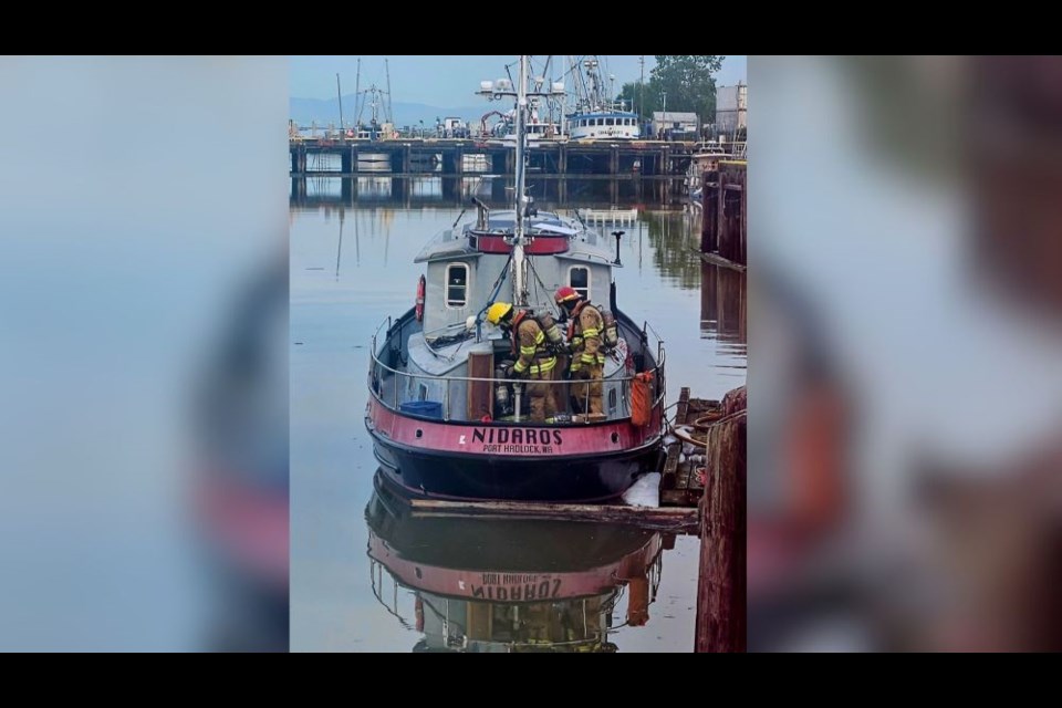 Richmond Fire-Rescue put out a fire at the Steveston Wharf early Friday morning (May 9, 2025).