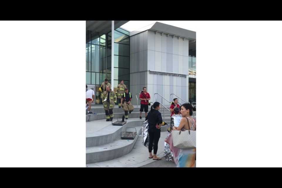 Minoru Centre for Active Living was evacuated this afternoon.