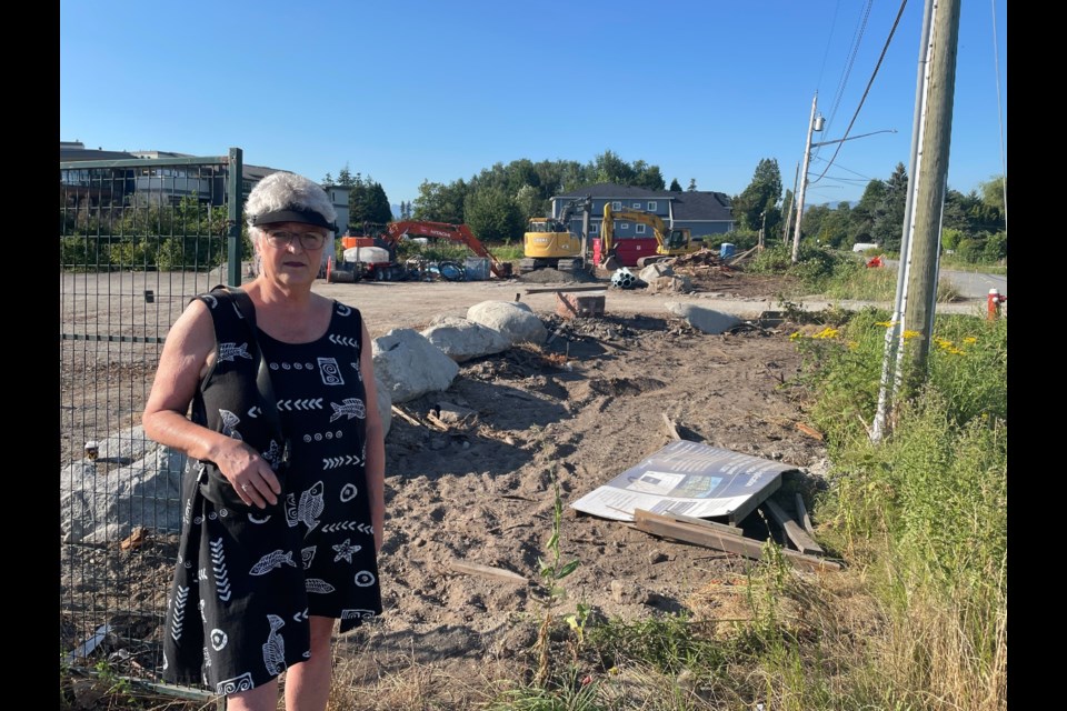 Hamilton resident Lori Williams shares her thoughts on healthy trees taken down for a proposed mixed-used development.