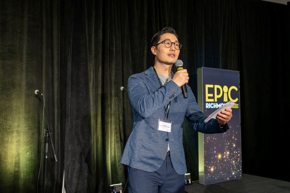 Zen Lim was the MC of the EPIC Awards, put on by Tourism Richmond.