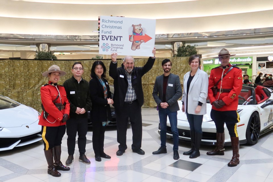 Richmond RCMP Gift on Wheels event at Lansdowne Centre.