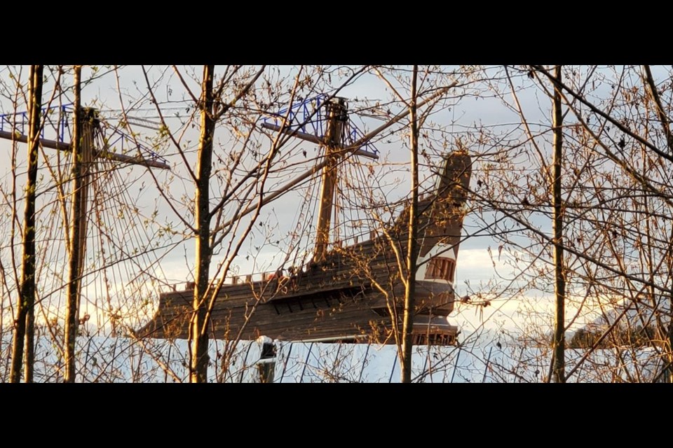This pirate ship movie set has sprung up in rural, southeast Richmond
