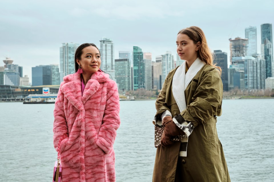Jennifer Tong (left) plays Rebecca and Emilija Baranac plays Zoe in the CBC Gem and Netflix series Fakes.