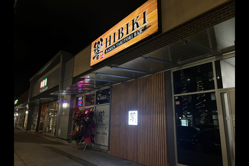 Hibiki Ramen Yakitori Bar has opened near Richmond's Walmart.