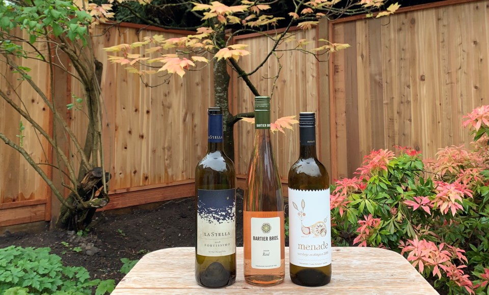 La Stella Fortissimo, Menade Verdejo, and Bartier Brothers Rosé wines