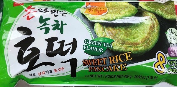 Green Tea Flavor Sweet Rice Pancake is one of four products recalled due to undeclared egg on the ingredient list.