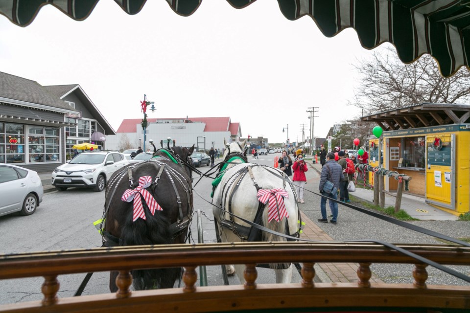 There will once again be carriage rides through Steveston, with donations going to the Richmond Christmas Fund
