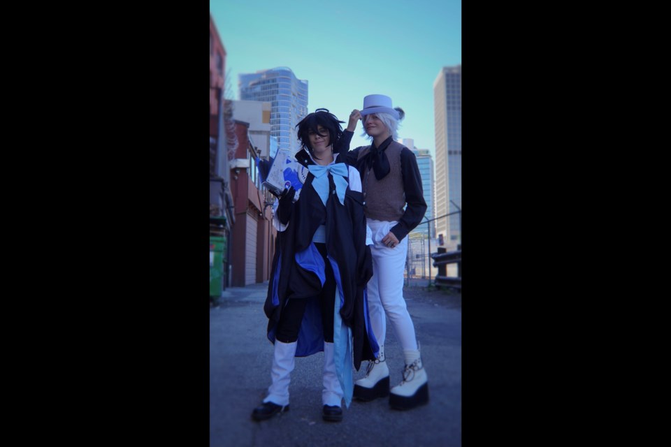 Anime character costumes created by students from McMath secondary's textile class.