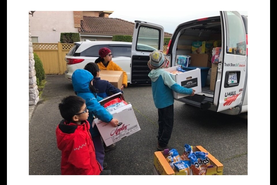 A van-load of food and necessities were donated to help support Charis Camp in Chilliwack during the Fraser Valley flooding.