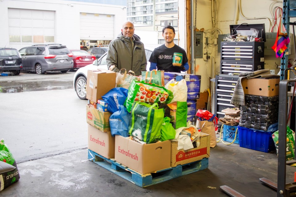 Fushion Football Club donated 374 kilograms of non-perishables to the Richmond Food Bank.