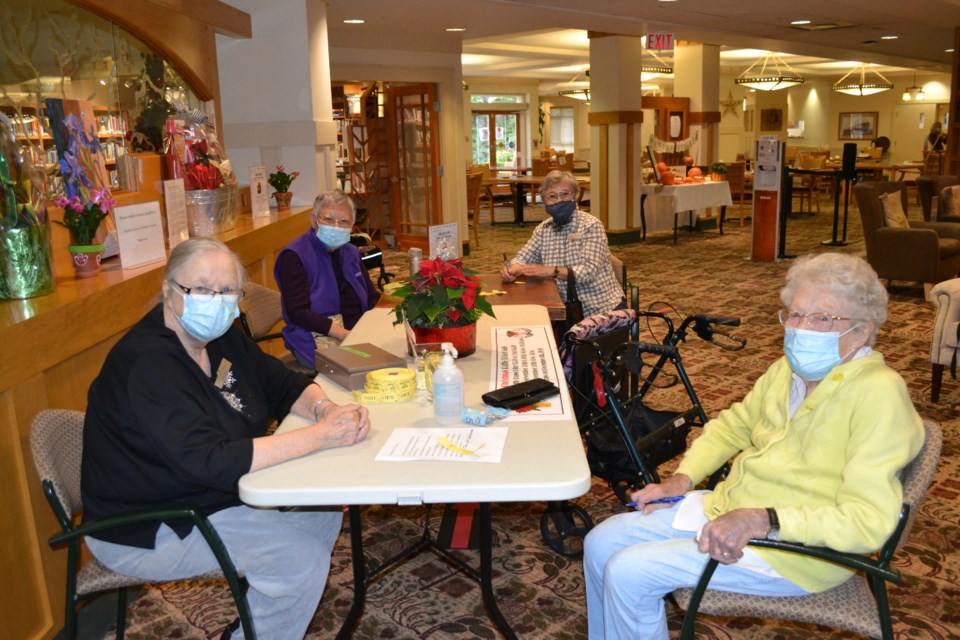 Residents at Gilmore Gardens' annual Christmas Raffle. Photo: Gilmore Gardens