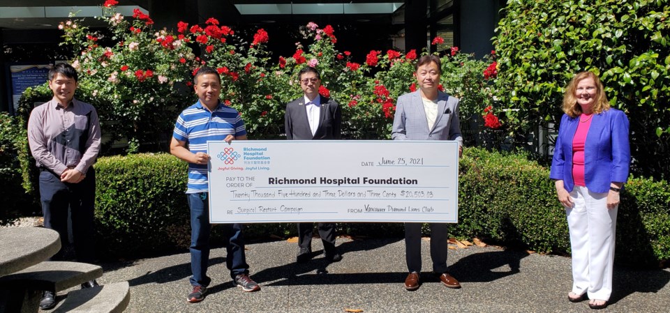 Vancouver Diamond Lions Club donation