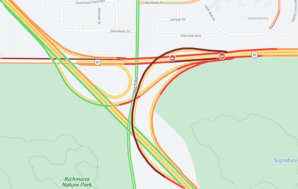 Spun out vehicles, traffic in Richmond Richmond News
