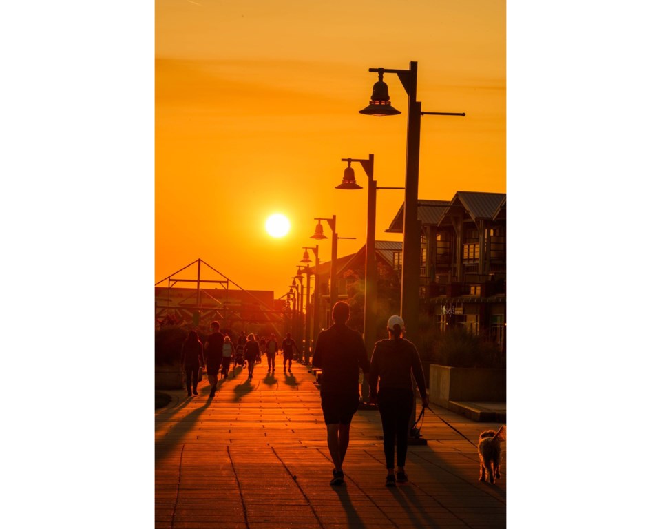 Beautiful Richmond Steveston Village sunset