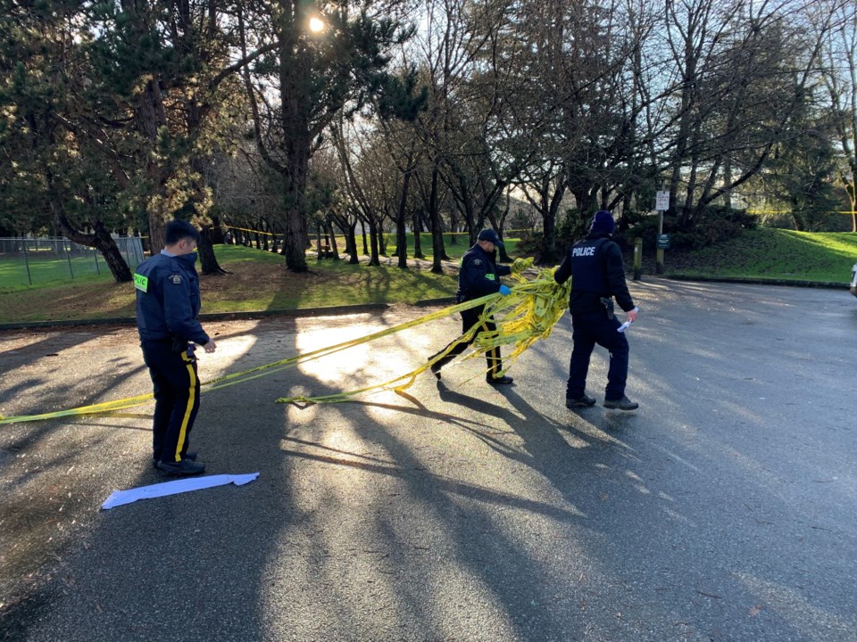 Jan 8, 2021 gang shooting crime scene 1