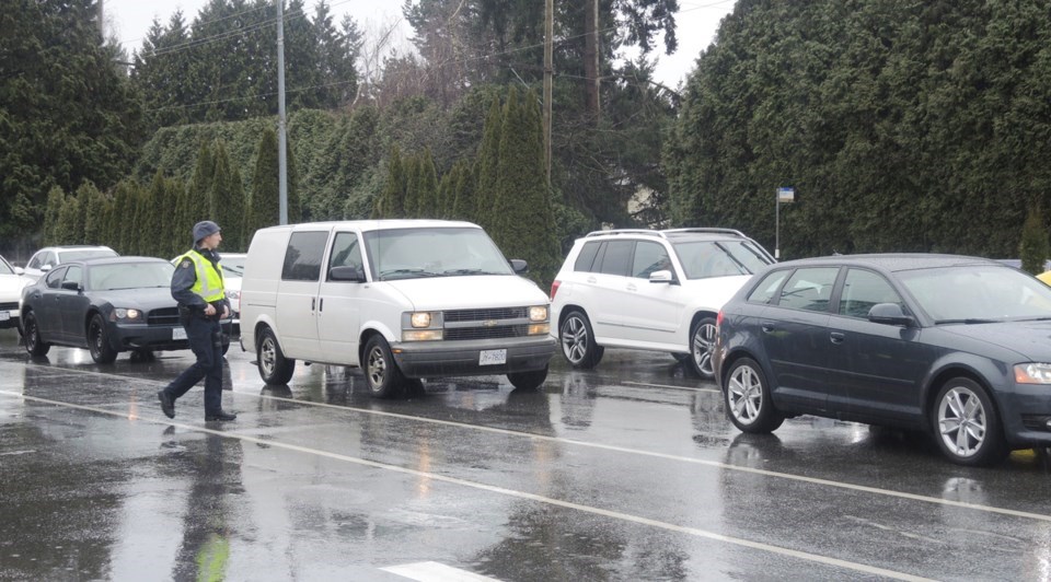 Richmond RCMP road safety unit road block