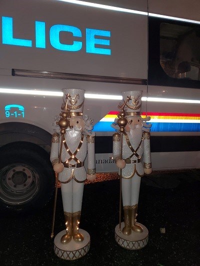 Richmond RCMP seized two large Nutcracker statues during raids on three properties on Saturday.