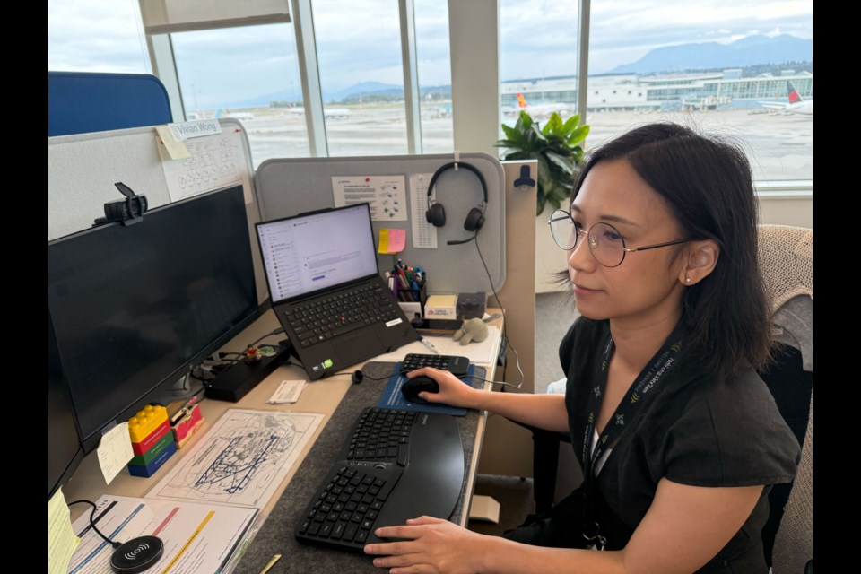 Vivian Chan is the manager of airport capacity at YVR Airport.