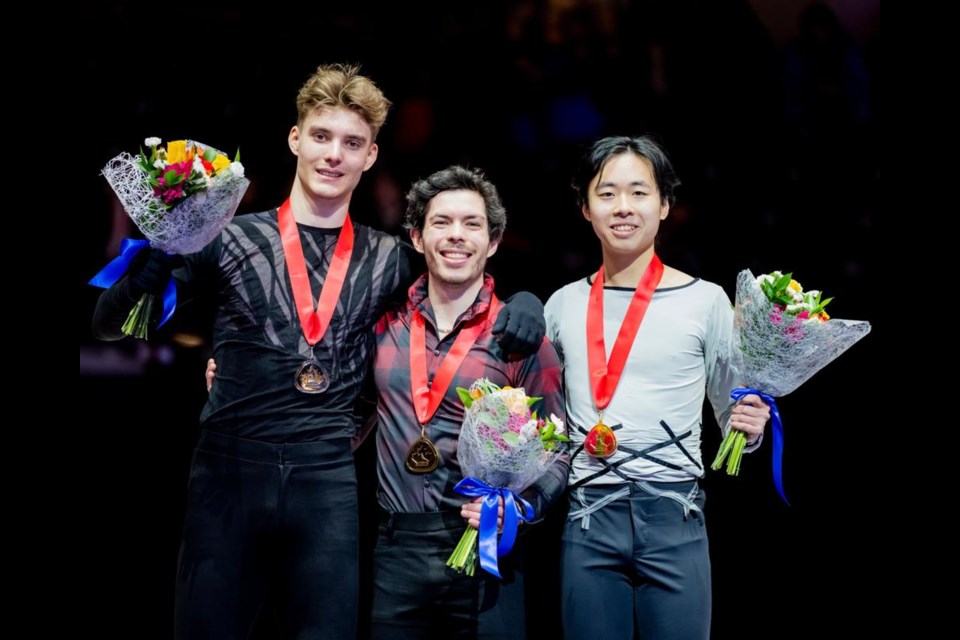 Richmond's Wesley Chiu, 17, (right) took bronze at the Canadian Men's Senior Championships in Ontario last week