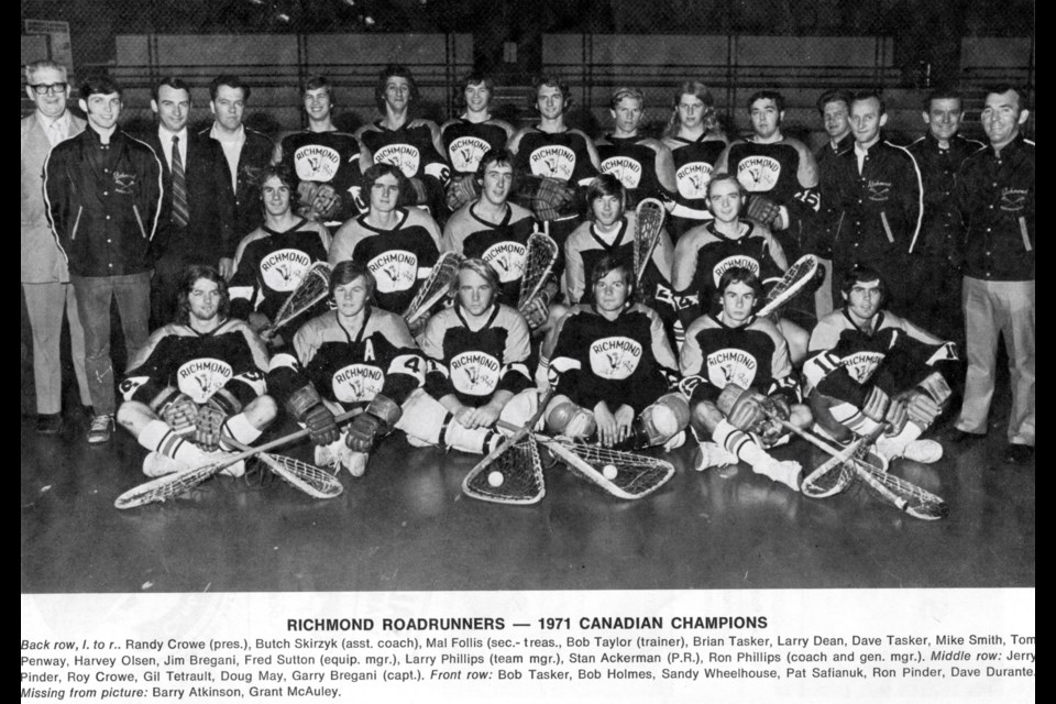 The 1971 Richmond Roadrunners lacrosse team