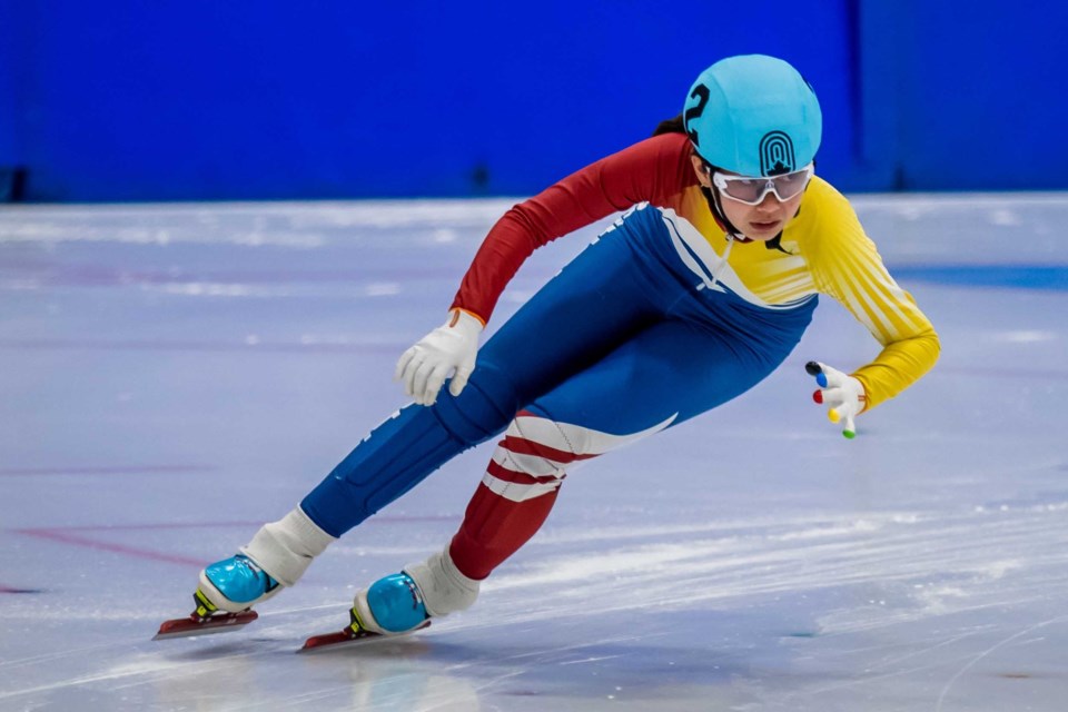 Richmond Rockets' Alice Guo got silver at the 2025 Canadian Youth Short Track Speed Skating Championships.