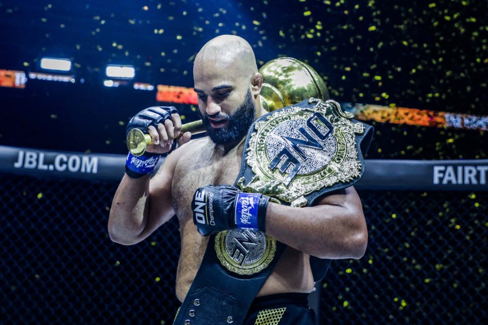 Richmond's Arjan Bhullar beat defending ONE Championship heavyweight title holder Brandon Vera to lift the crown