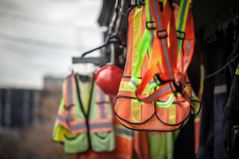 construction safety vests and gear