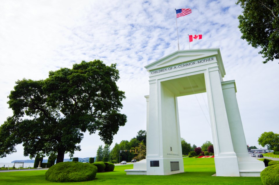 Peace Arch Border Crossing