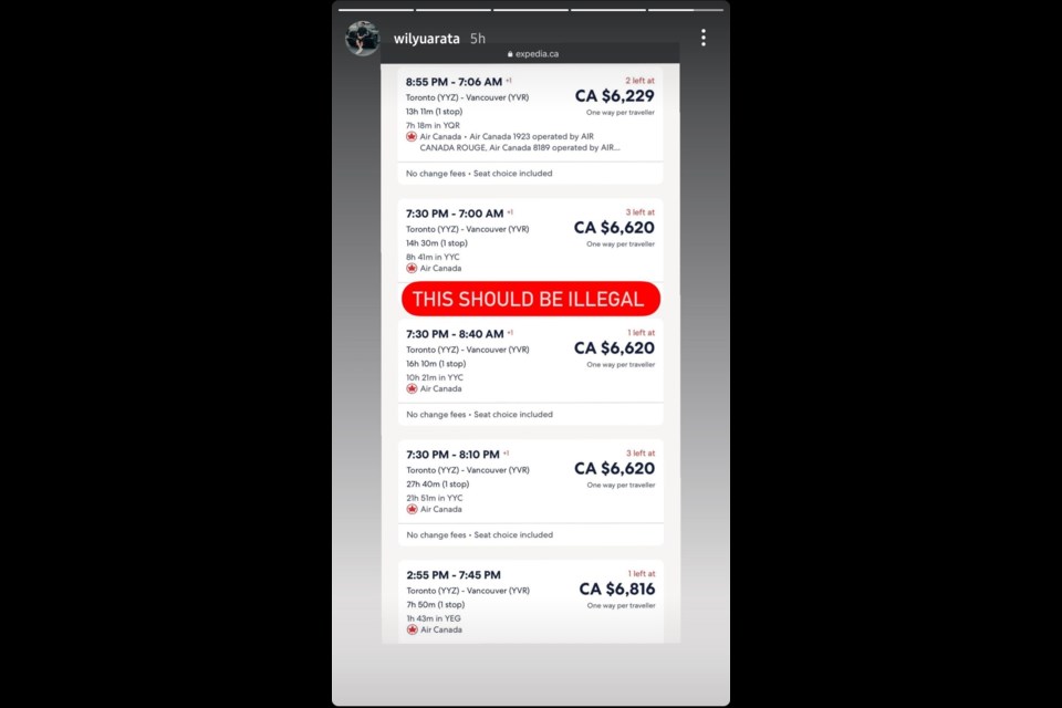 Expedia was selling 6k one way flight tickets within Canada