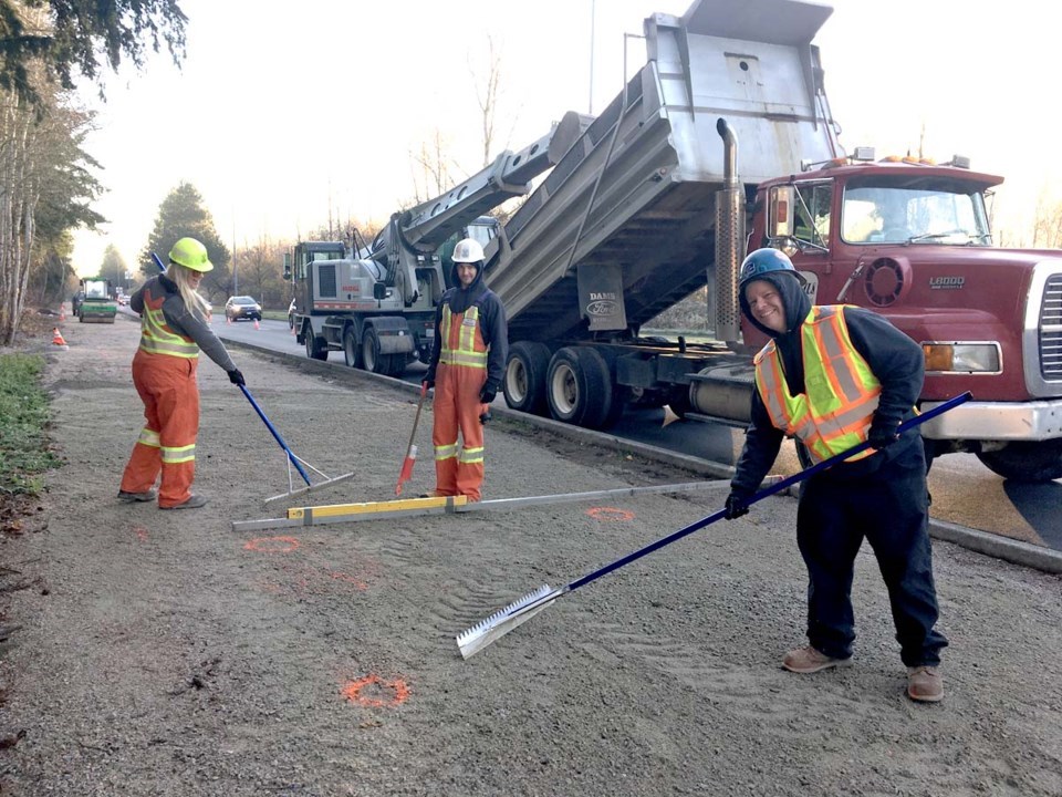 Alderbrige Way multi-use pathway construction