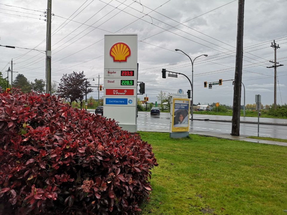 Richmond Shell gas station price