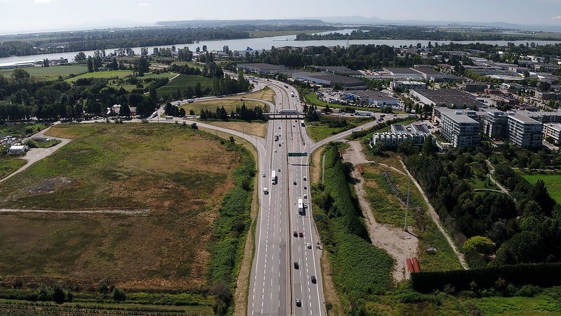 Crews are working on the new Steveston Interchange at Highway 99 in Richmond.