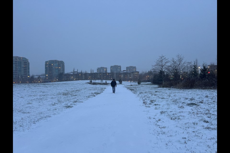 Richmond welcomed the first snowfall of 2024 on Thursday.