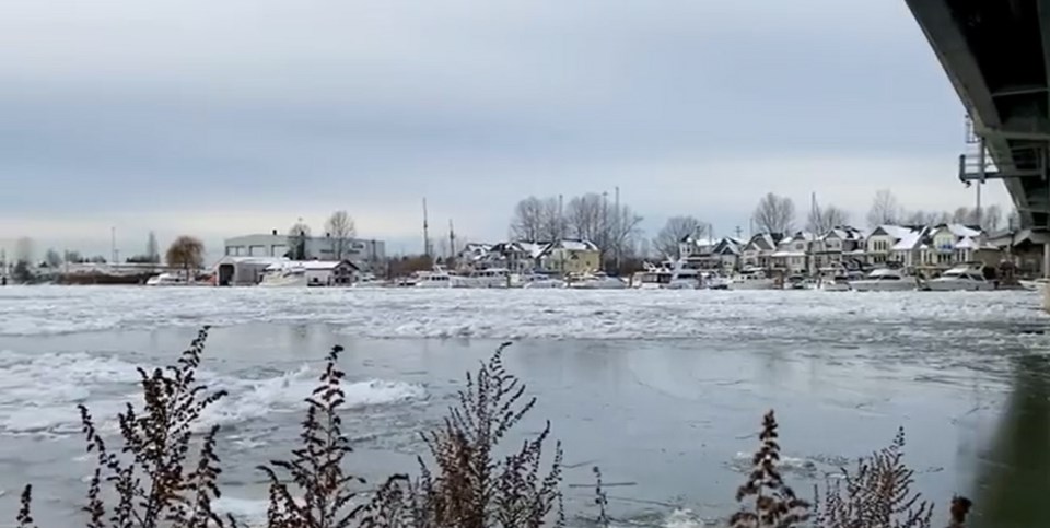 Frozen Fraser River