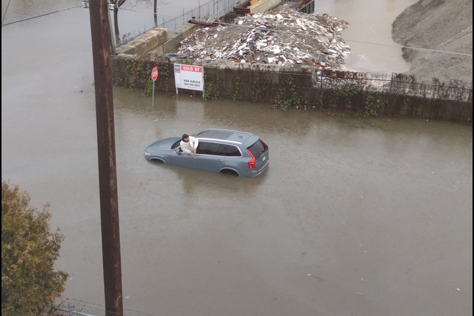 Mitchell Island flooded within 10 minutes, according to one of the workers stranded on the industrial swathe on the Fraser River between Richmond and Vancouver