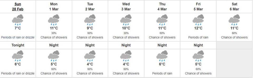 Richmond weather-rain