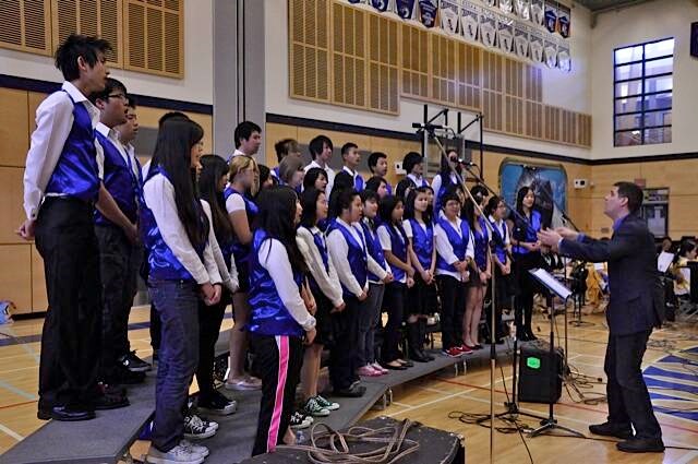 Steveston-London student choir. 