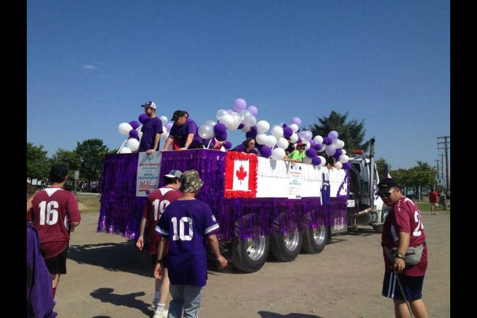 Richmond Special Olympics parade float in 2015 won an award for its decorations. Vincent Li photo 