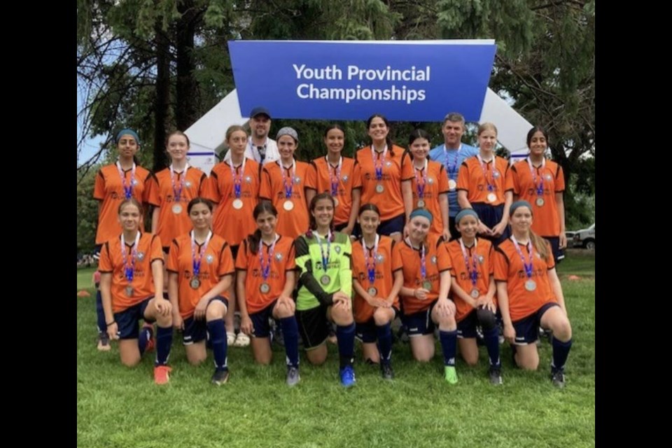 The Richmond FC U14 Strikers took silver in the provincials and the Coastal Cup 
