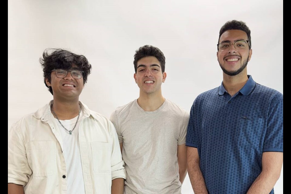 From left to right: Founders of Inspired 2 Uplift Ali Azhar, Aidan Gibbons and Farzan Ustad. Inspired 2 Uplift photo 