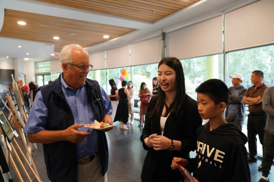 Melody Wu held her first solo art exhibition and fundraiser on Aug. 20. Photo submitted 