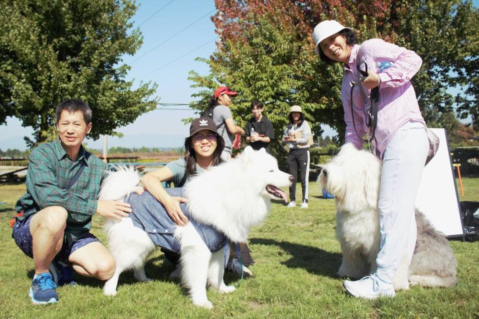 A free outdoor pet fair was held at the Lulu Island Winery on Saturday. Vikki Hui photo 