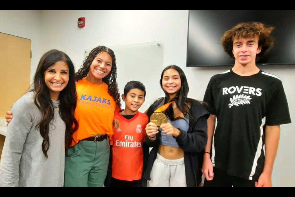 Richmond’s World Championship athletic stars Camryn Rogers and Evan Dunfee were celebrated at Minoru Centre for Active Living by their former club Kajaks 