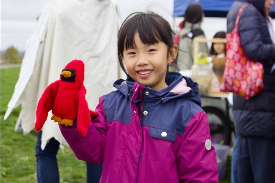 Community members enjoyed an educational day in Terra Nova with singing puppets and displays from Save Soil and Birds Canada. Vikki Hui photo 