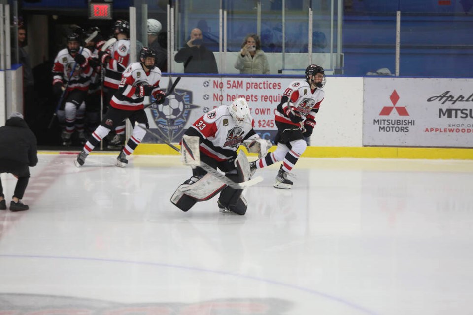 The Richmond Sockeyes are at the top of their league two months into the season. Photo submitted 