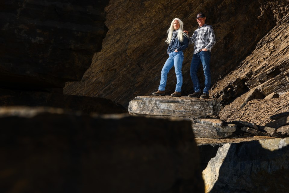 Sheila Churchill and Mitch Putnam, along with Dave and Jenny Crompton (not pictured), survived a 2016 avalanche near Rogers Pass, B.C. that resulted in the death of Doug Churchill. The survivors have launched a new initiative – Backcountry Safe – designed to share the lessons they learned and collaborate for change to improve backcountry safety. EVAN BUHLER RMO PHOTO