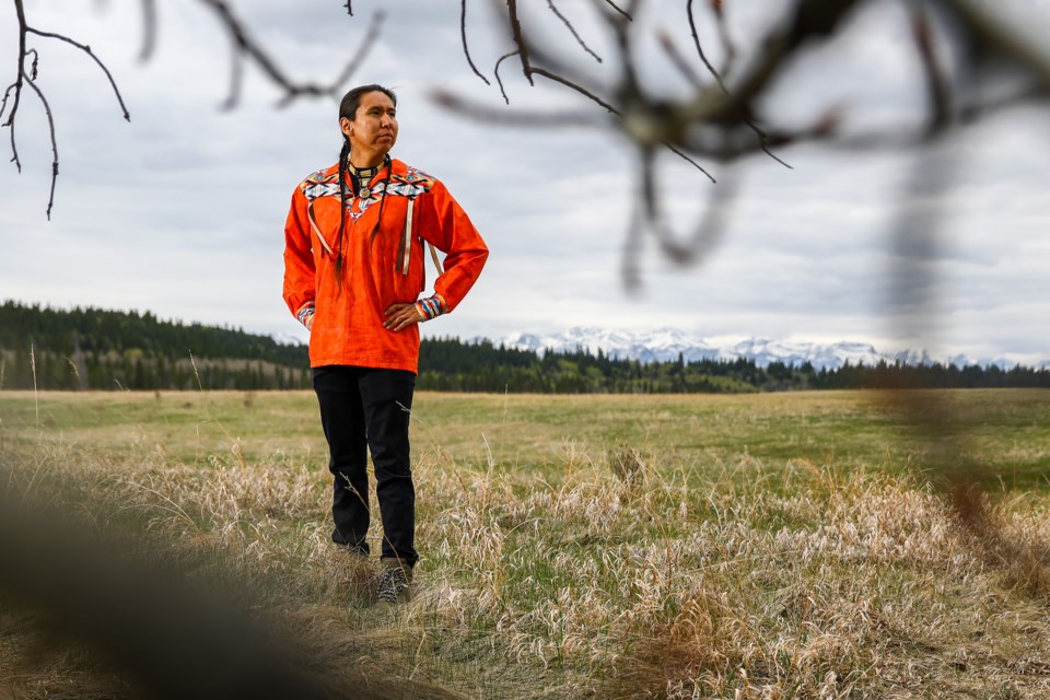 Thomas Snow of the Stoney Nakoda First Nation is a Stoney Nakoda speaker of knowledge. EVAN BUHLER RMO PHOTO