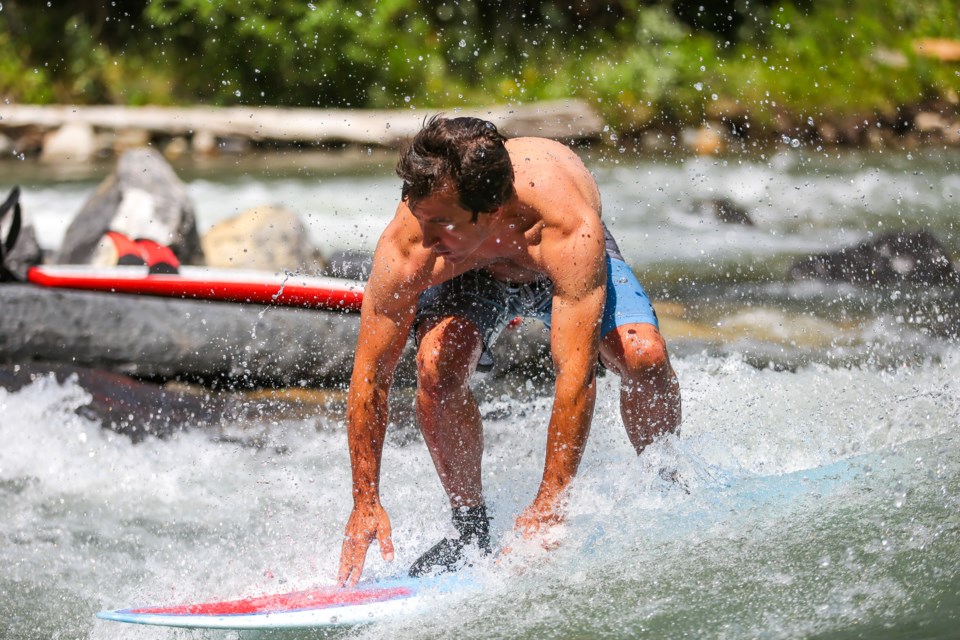 Surfers, kayakers, and body boarders would be among users of a river wave proposed by a local group below the Boulevard Lake Dam. (Evan Buhler, RMO Today)