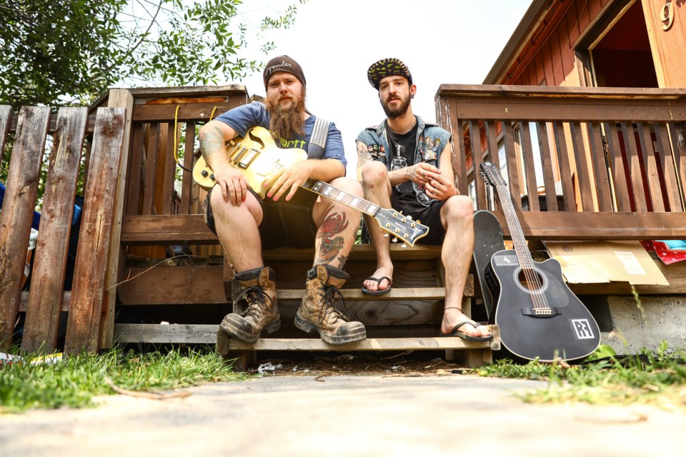 Chase Long, left, and Jacob Gill of the Bow Valley Bandits will be performing at the Elk and Oarsman in Banff on Sunday (July 25). EVAN BUHLER RMO PHOTO