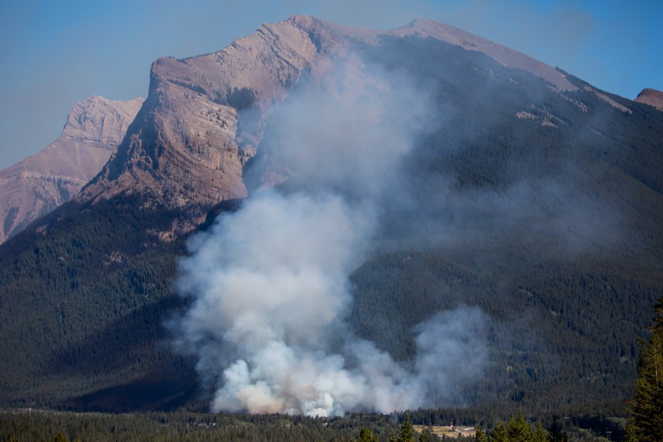 A wildfire burns near Dead Man's Flats in August 2021.

RMO FILE PHOTO